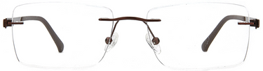 Men Cristal Eyeglasses: LeBron -  Brown - SpecSMART Eye Clinic (Front View)